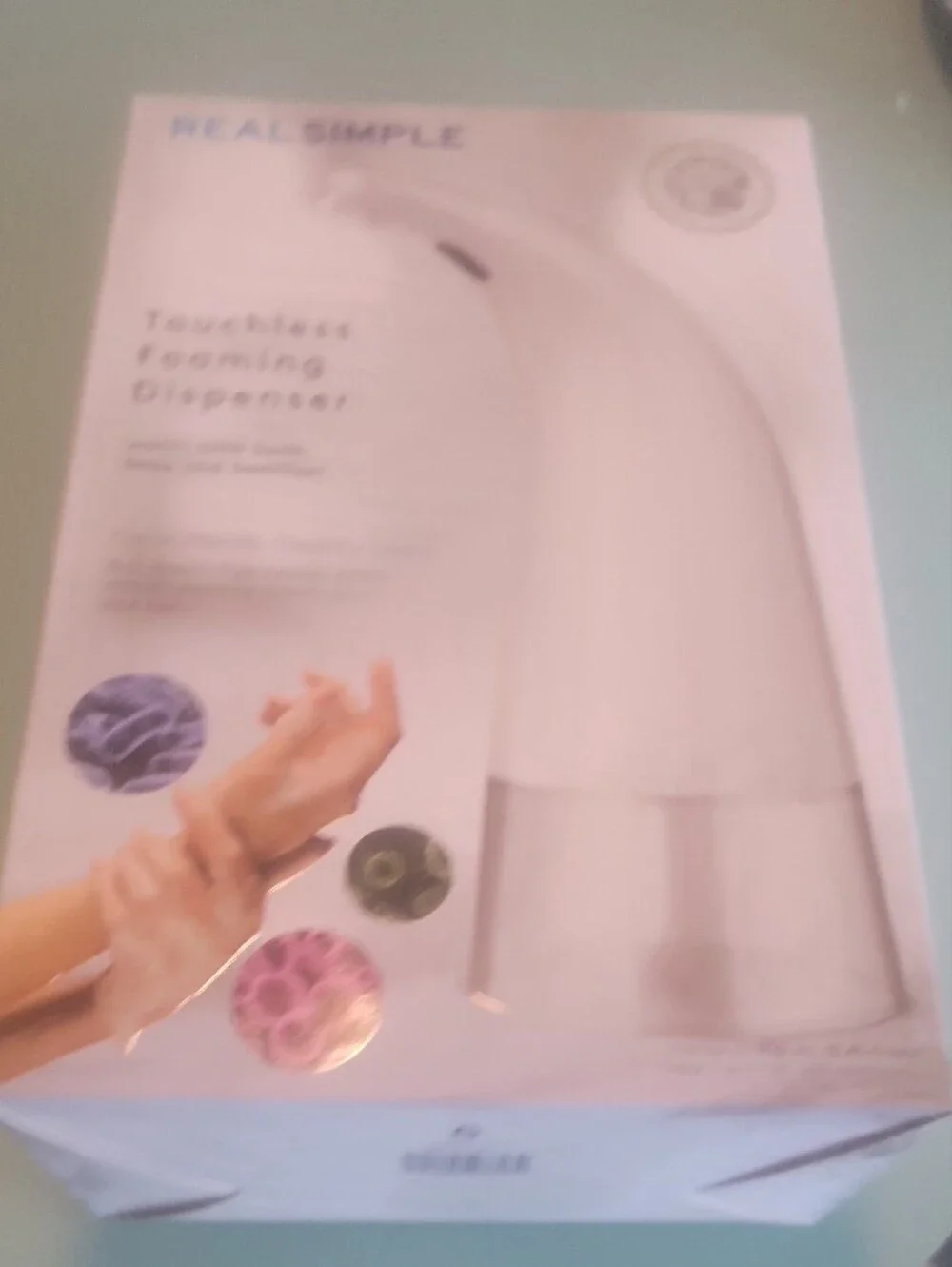 Simple White Touch-Free Foaming Soap Dispenser